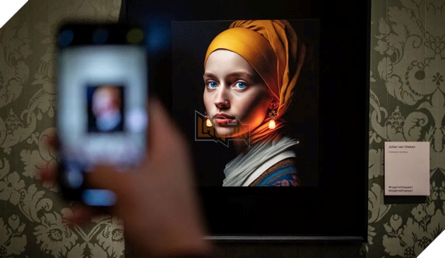 Tác phẩm Thiếu nữ đeo hoa tai ngọc trai do AI vẽ, gây tranh cãi trong giới nghệ thuật
