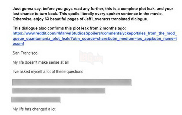 Disney theo đuổi Google và Reddit để tìm ra nhóm Leak nội dung phim Ant-Man and the Wasp: Quantumania 3
