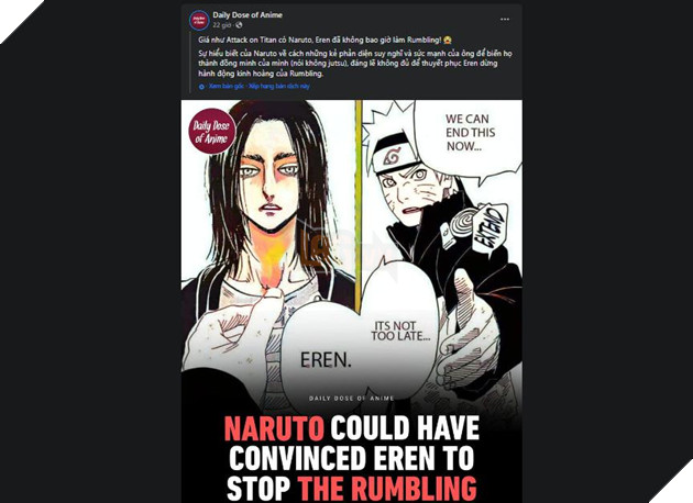 fan attack on titan cho rằng naruto có thể ngăn chặn rung chấn