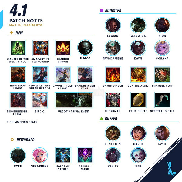 Tốc Chiến: Chi tiết bản cập nhật 4.1 chính thức - Urgot xuất chiến cùng cân bằng meta mới