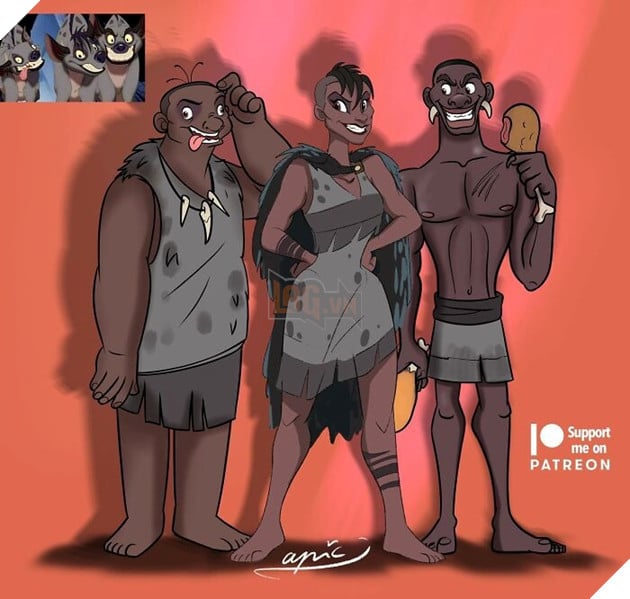 Khi các loài vật trong phim Disney được biến hóa thành con người 14