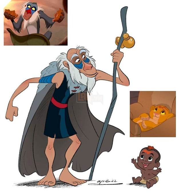 Khi các loài vật trong phim Disney được biến hóa thành con người 13