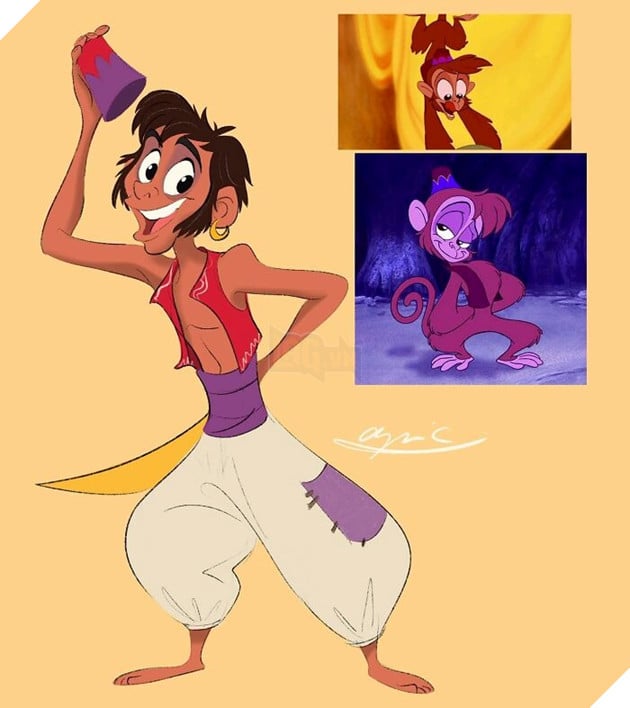 Khi các loài vật trong phim Disney được biến hóa thành con người 12