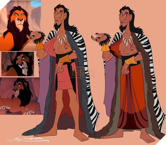 Khi các loài vật trong phim Disney được biến hóa thành con người 11