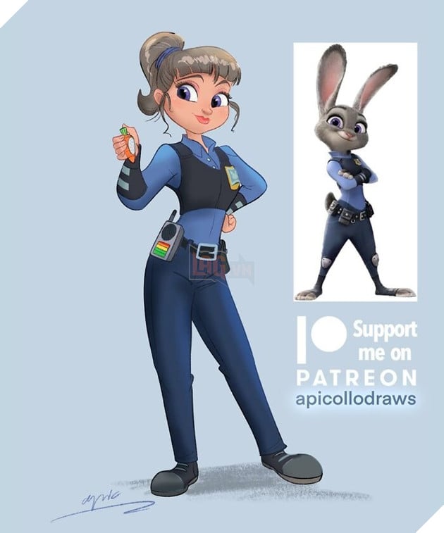 Khi các loài vật trong phim Disney được biến hóa thành con người 8