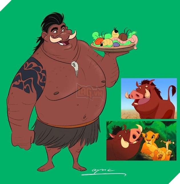 Khi các loài vật trong phim Disney được biến hóa thành con người 4