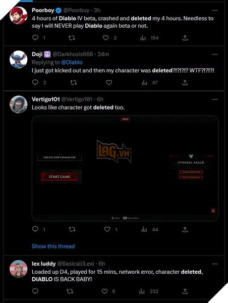 Giai đoạn thử nghiệm Diablo 4 đầy bất ổn: Game thủ vừa rớt mạng và bị xóa cả nhân vật mới tạo 2