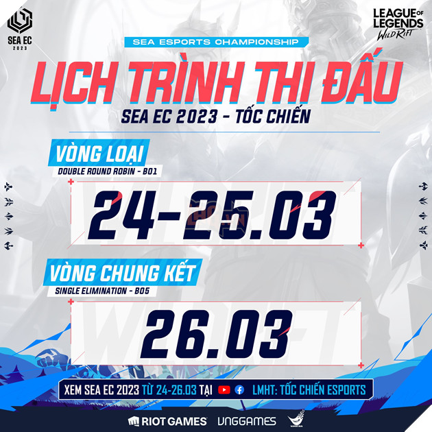 Thông tin giải đấu SEA Esports Championship 2023 bộ môn LMHT: Tốc Chiến 2