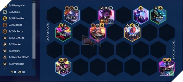 DTCL Mùa 8.5: Hướng dẫn Top đội hình Ngoại Đạo mạnh nhất Rank Kim Cương 13.10 2