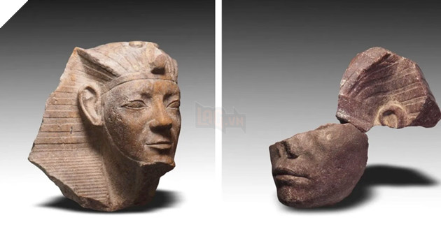 Bức tượng pharaoh Ai Cập năm 589 trước Công nguyên được khai quật tại đền thờ mặt trời