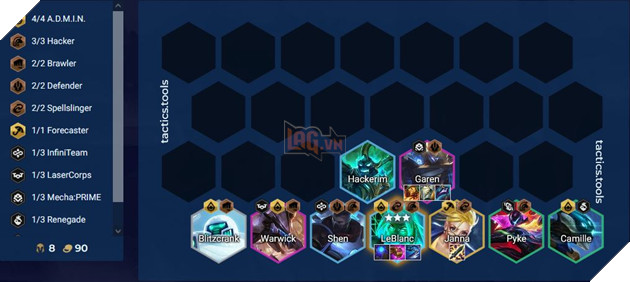 DTCL Mùa 8.5: Hướng dẫn Top đội hình Tin Tặc mạnh nhất Rank Kim Cương meta 13.10