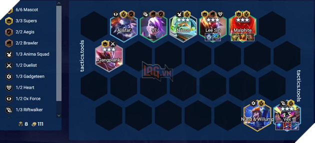 DTCL Mùa 8.5: Hướng dẫn Top đội hình Linh Vật Vex mạnh nhất Rank Cao Thủ bản 13.10 2