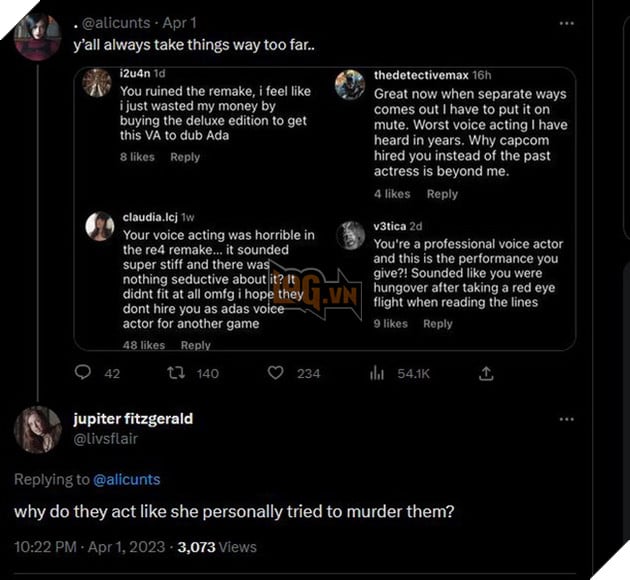 Resident Evil 4 Remake: Nữ lồng tiếng Ada Wong bị fan quá khích tấn công và buộc phải đóng mạng xã hội 2