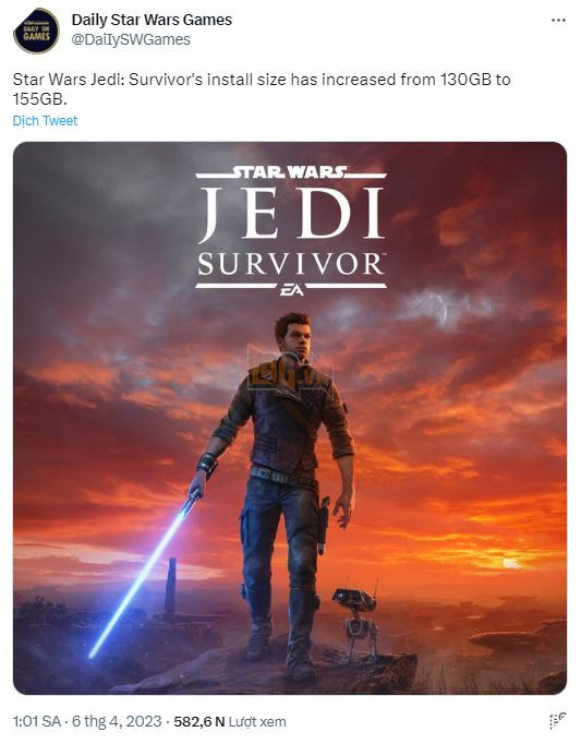 Star Wars Jedi: Survivor tăng dung lượng yêu cầu trên PC lên mức cực khủng 2