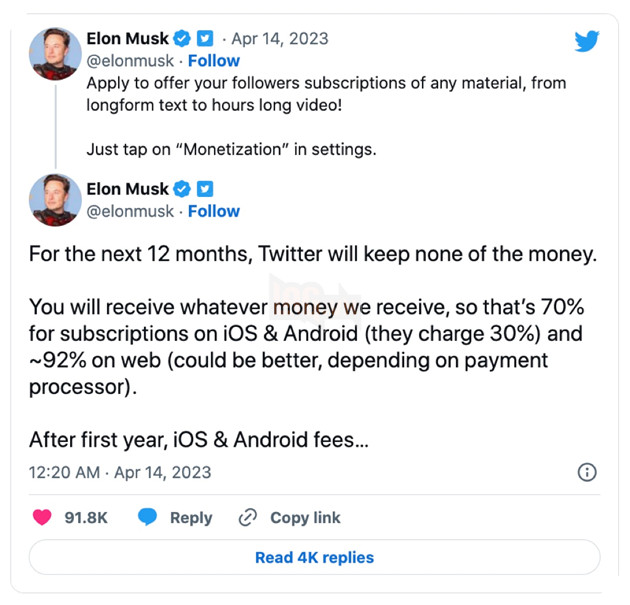 Twitter thay đổi tính năng "Super Follows" thành "Subscriptions"