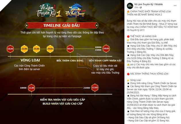 VLTK1M: Đếm ngược thời khắc khởi tranh Thiên Hạ Đệ Nhất Bang mùa 2 