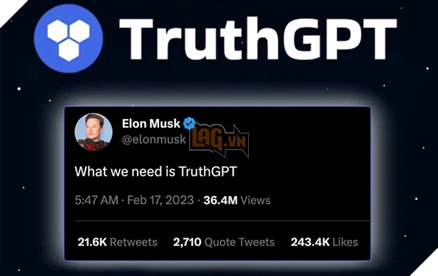 Elon Musk phát triển mô hình AI mới "TruthGPT", cạnh tranh với OpenAI và Google