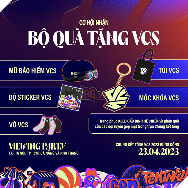 Chung kết Tổng VCS 2023 Hừng Đông bùng nổ tại 4 thành phố lớn 7