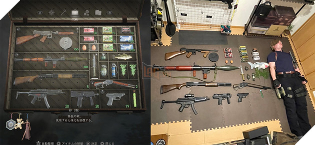 Người hâm mộ Resident Evil 4 Remake thử tái hiện lại túi đồ của Leon S. Kennedy trong game 2