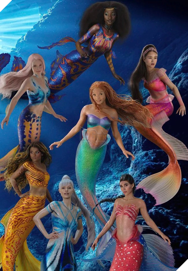 Disney tự tay dìm hàng Ariel khi công bố tạo hình của những người chị em tiên cá