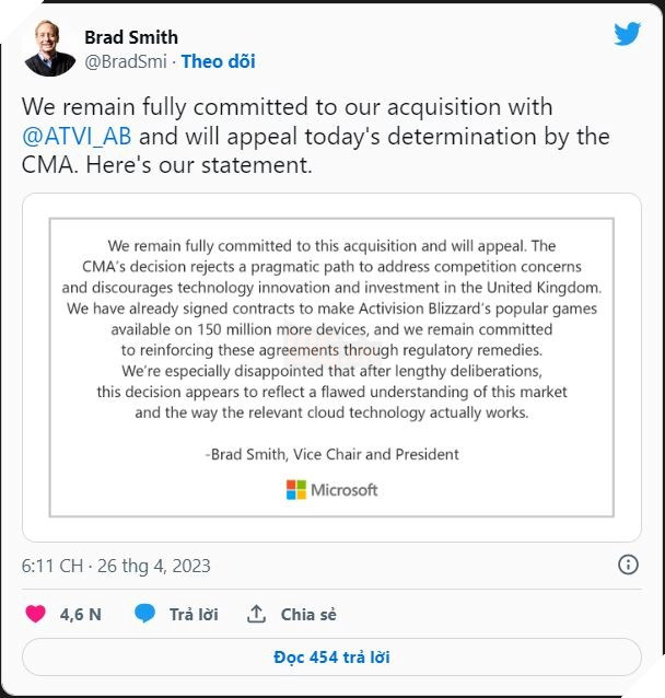 Thương vụ mua lại Activision Blizzard đã bị bắt buộc dừng lại, phía Microsoft nói gì? 4