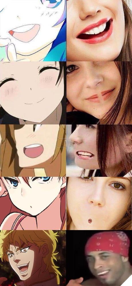 meme sai tỉ lệ nhân vật anime