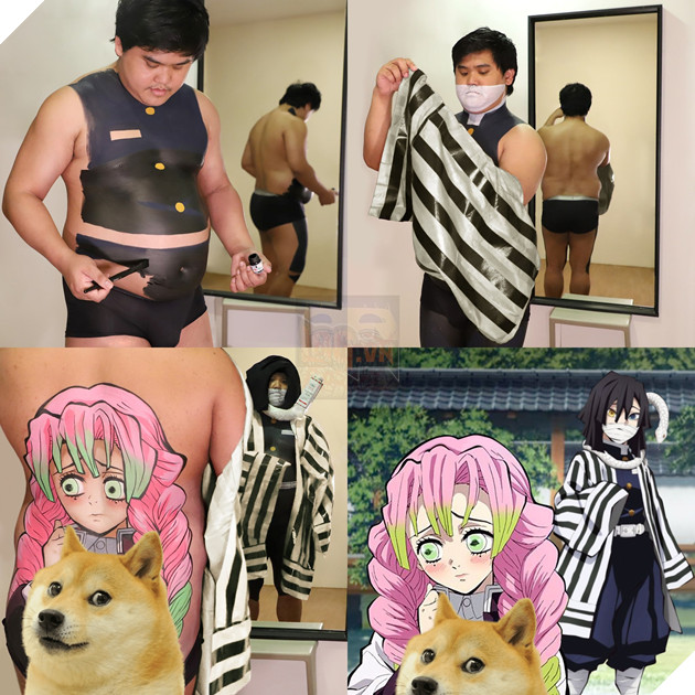 Thánh cosplay giá rẻ Thái Lan hóa thân thành Luyến Trụ khiến người hâm mộ giật hết cả mình