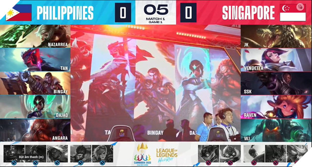 SEA Games 32: Liên Minh Tốc Chiến - Philippines mở màn với Singapore 3