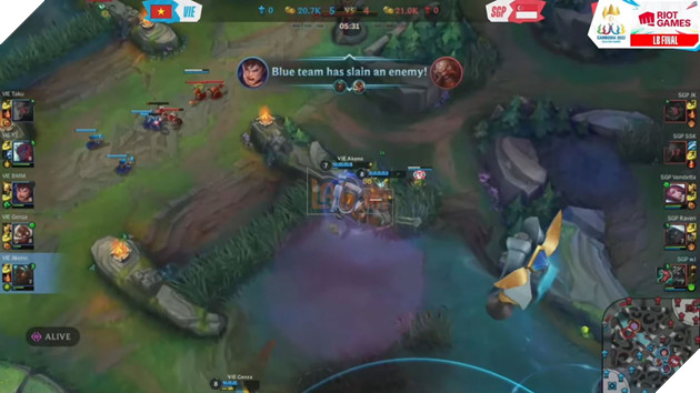 SEA Games 32: Liên Minh Tốc Chiến - Việt Nam đối mặt Singapore tại Chung kết Nhánh thua 4