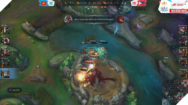 SEA Games 32: Chung kết Tổng Liên Minh Tốc Chiến - Việt Nam tái chiến Philippines 35