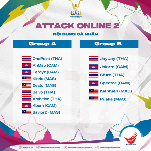 SEA Games 32: Tổng hợp kết quả bốc thăm chia đội toàn bộ các môn Esports 2