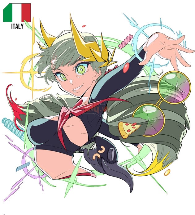 fanart anime các quốc gia