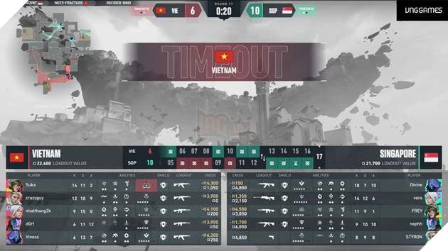 SEA Games 32: Bán kết 2 VALORANT - Việt Nam tái đấu Singapore 5