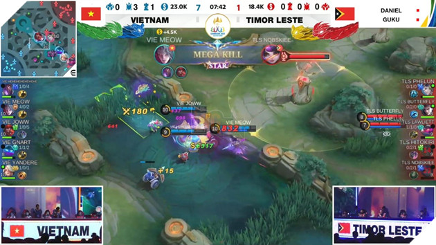 SEA Games 32: Mobile Legends Bang Bang Đồng đội Nam - Việt Nam ra quân đấu Timor Leste 4