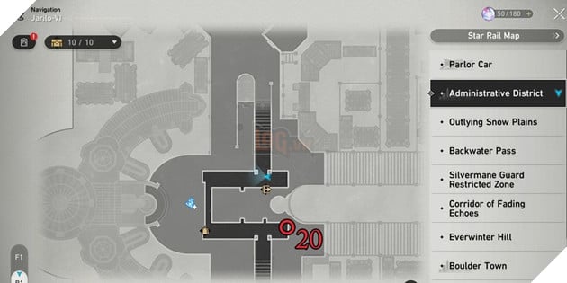 Honkai: Star Rail - Hướng dẫn vị trí 20 thùng rác tại Khu Hành Chính