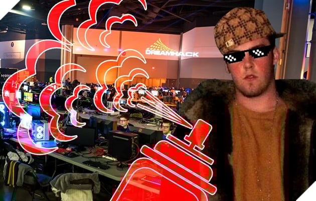 Nam Youtuber nghịch dại khi xịt khử mùi khắp hội trường của một sự kiện Esports