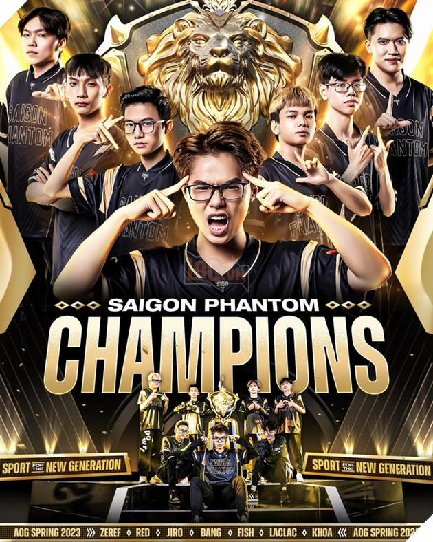 Chung kết Đấu trường Danh vọng Mùa xuân 2023 - Saigon Phantom trở thành Nhà vua Liên Quân thế hệ mới, xác lập kỷ lục 6 lần vô địch quốc nội 24