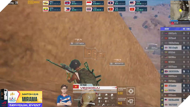 SEA Games 32: PUBG Mobile nội dung Cá nhân lượt đấu đầu tiên - Cơ hội cuối cho Việt Nam 7