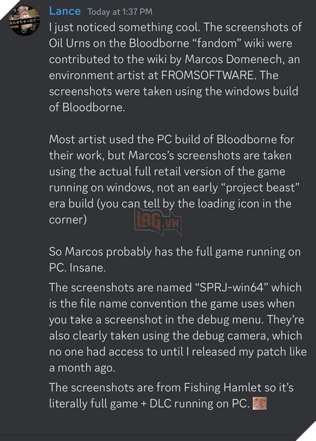 Lại xuất hiện bằng chứng Bloodborne có tồn tại phiên bản hoàn chỉnh trên PC