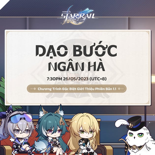 Honkai: Star Rail thông báo lịch livestream phiên bản cập nhật đầu tiên 1.1