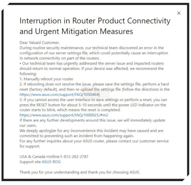 ASUS xác nhận lỗi mất mạng sau khi người dùng cập nhật phần mềm router 3