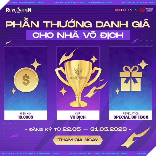 Revelation: Thiên Dụ mở đăng ký giải đấu Blaze of Glory 2023 - SEA Tournament 2023 2