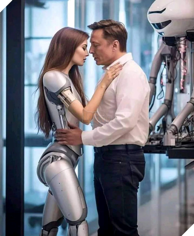 Sự thật đằng sau những bức ảnh Elon Musk ôm hôn nữ robot đang lan truyền mạng xã hội
