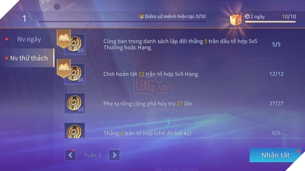 Liên Quân Mobile: Sổ Sứ Mệnh và những điều game thủ mới cần chú ý