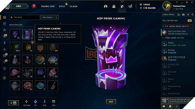Hướng dẫn nhận RP và skin miễn phí từ Riot Games trong sự kiện Amazon Prime Gaming