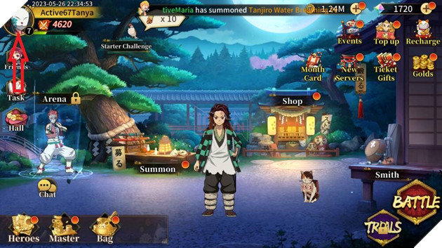 Rage of Demon King - Game nhập vai nhàn rỗi dành cho người hâm mộ Kimetsu no Yaiba