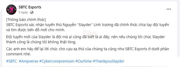 LMHT: Đại diện của SE bất ngờ từ chối xin lỗi Slayder sau lời chia tay gây tranh cãi