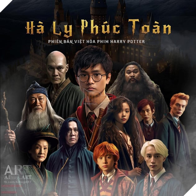 Sẽ ra sao khi mà tên của các nhân vật trong Harry Potter được Việt Hóa và vẽ lại bởi AI?