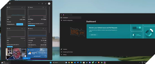 Microsoft bổ sung các tiện ích mới cho phép theo dõi CPU, GPU, RAM trên Win 11