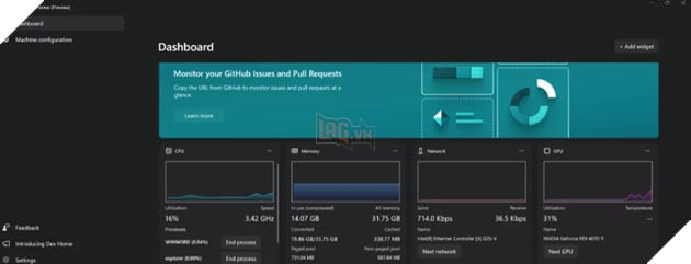 Microsoft bổ sung các tiện ích mới cho phép theo dõi CPU, GPU, RAM trên Win 11 3